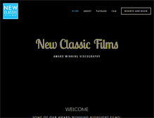 Tablet Screenshot of newclassicweddingfilms.com